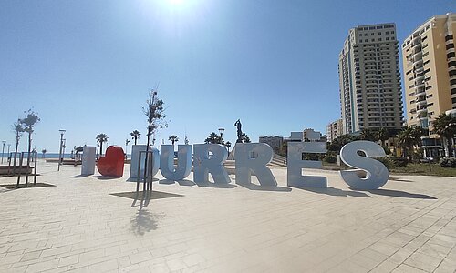 Cycling for Peace day 16 - Visiting Durres